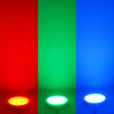 AIBOO Festverdrahtete RGB-Puck-Lichter 12 V mit kabelloser RF-Fernbedienung für die Beleuchtung der Küchentheke